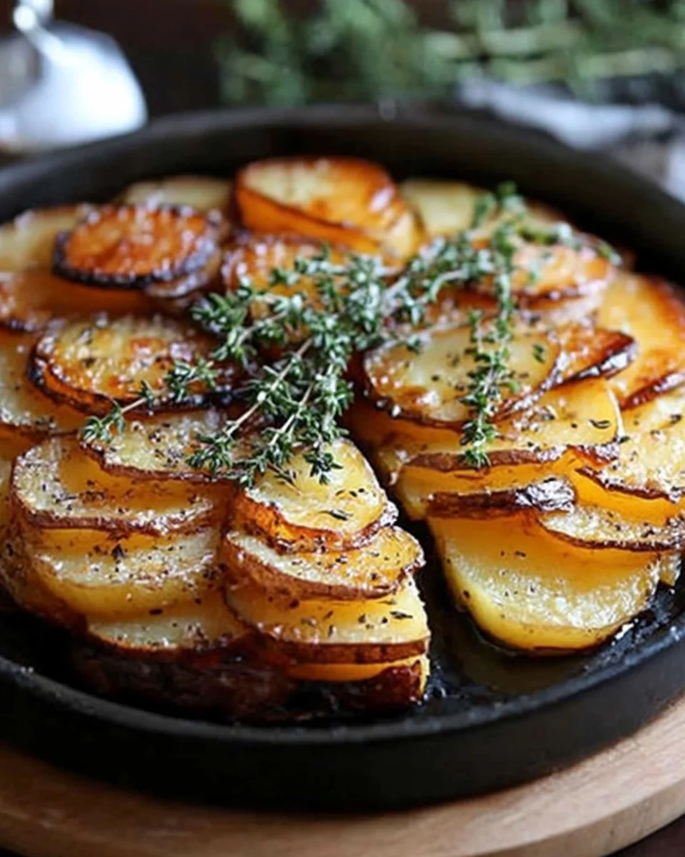 Crispy Balsamic-Thyme Potato Torte