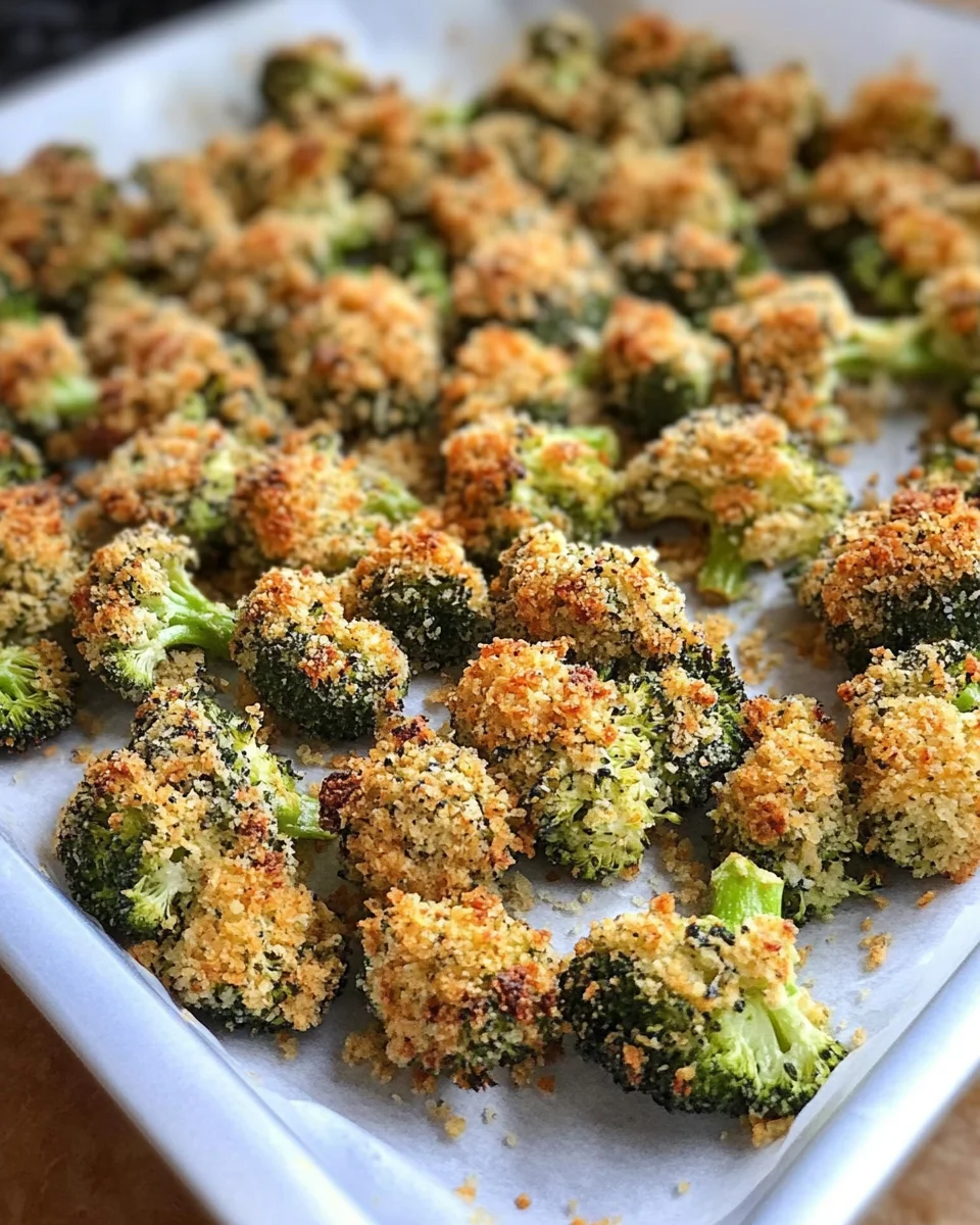Crispy Cheese Baked Broccoli