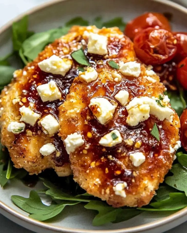 Crispy Hot Honey Feta Chicken
