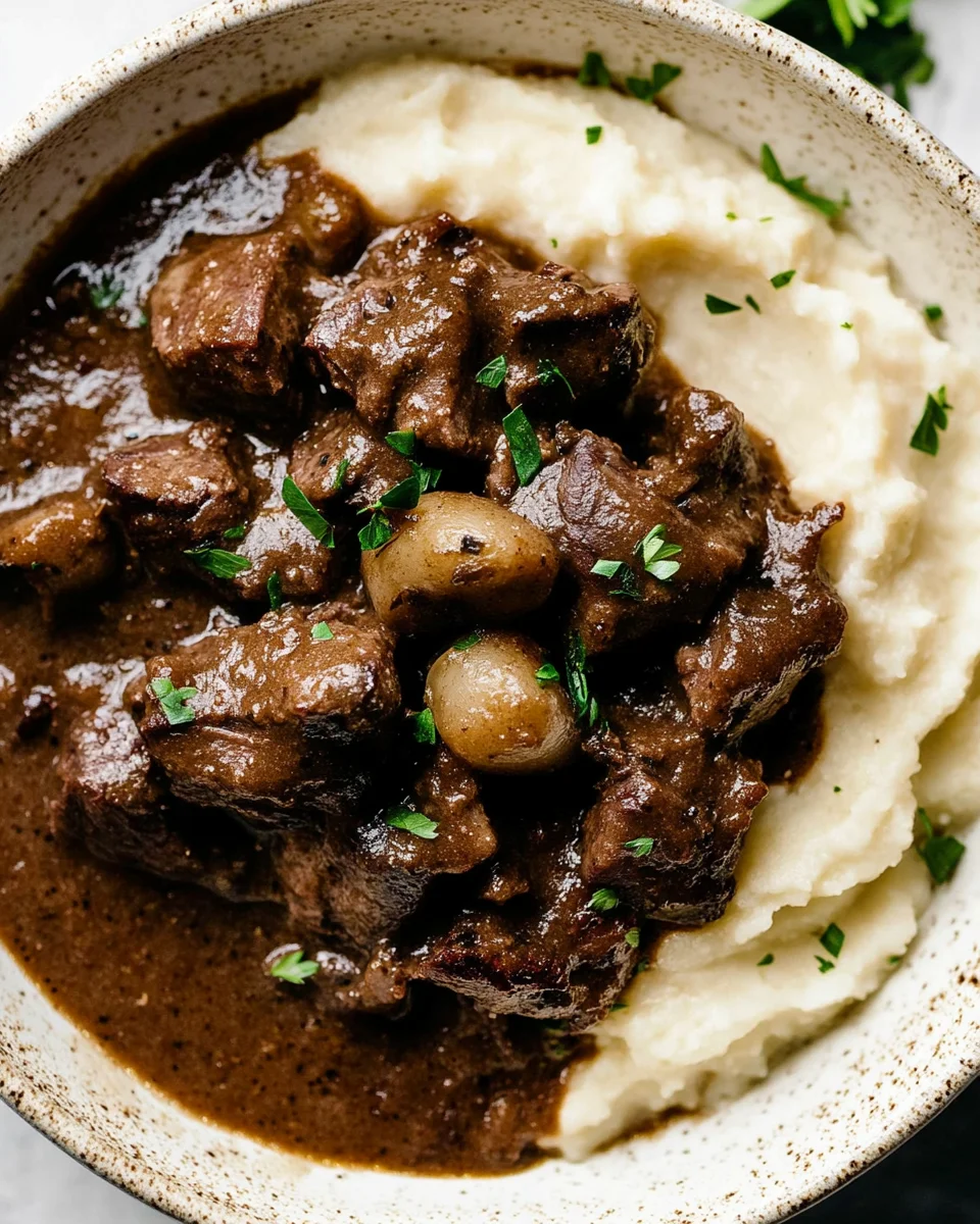Crock Pot Beef Tips and Gravy Crock