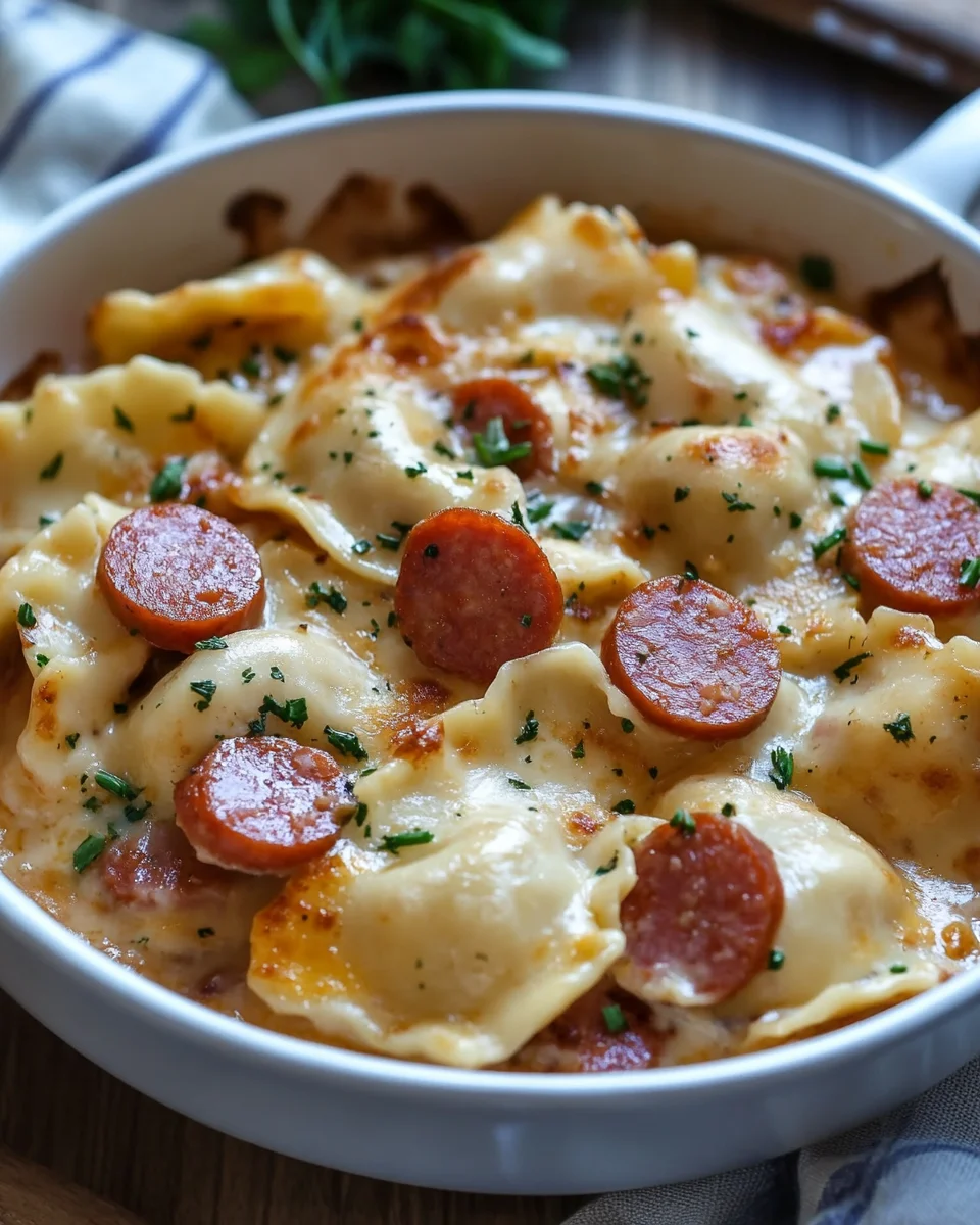 Crockpot Pierogi Casserole with Kielbasa Crockpot Pierogi Casserole with Kielbasa