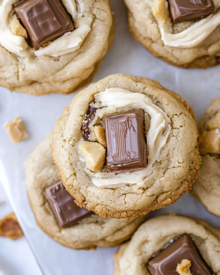 Crumbl Snickers Peanut Butter Cookies