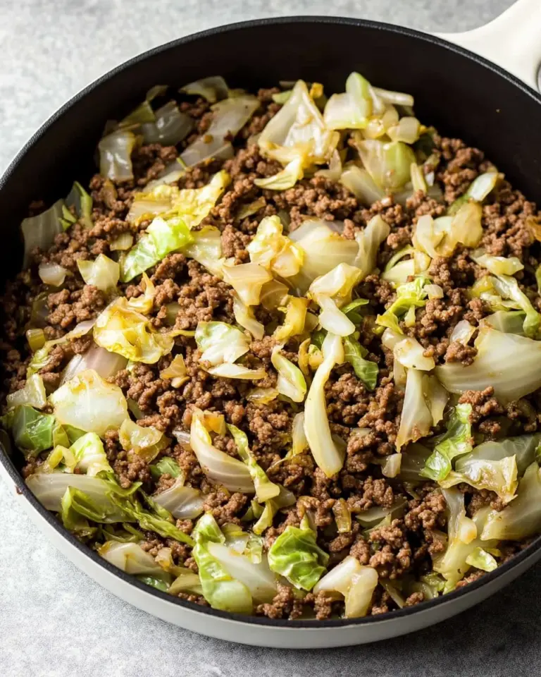 Easy Asian Ground Beef and Cabbage Stir Fry
