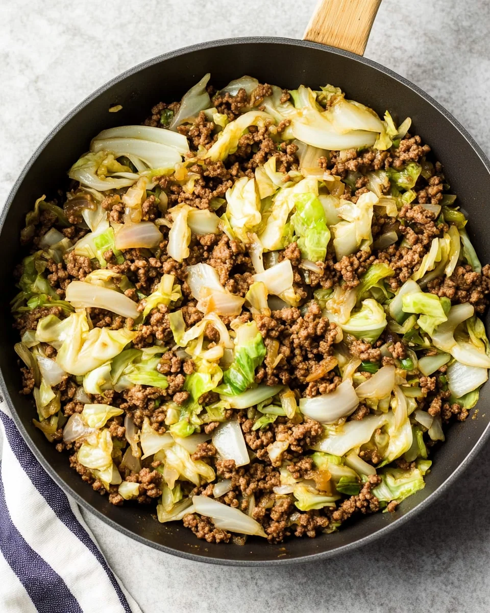 Easy Asian Ground Beef and Cabbage Stir Fry Easy
