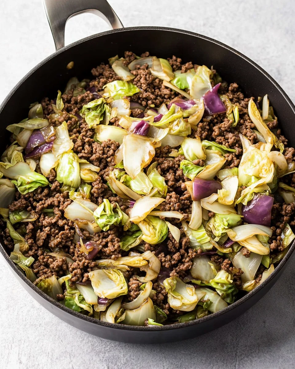 Easy Asian Ground Beef and Cabbage Stir Fry Easy