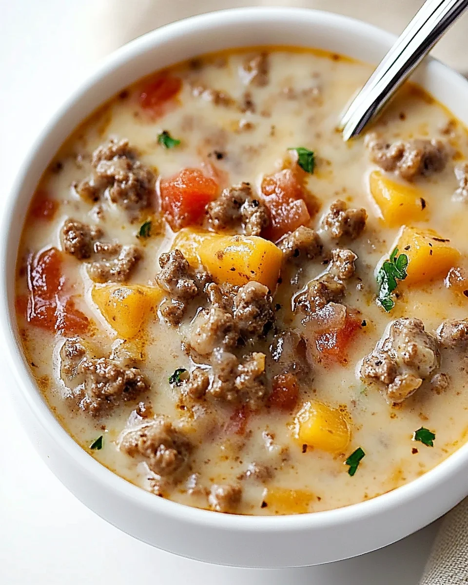 Easy Cheeseburger Soup Easy