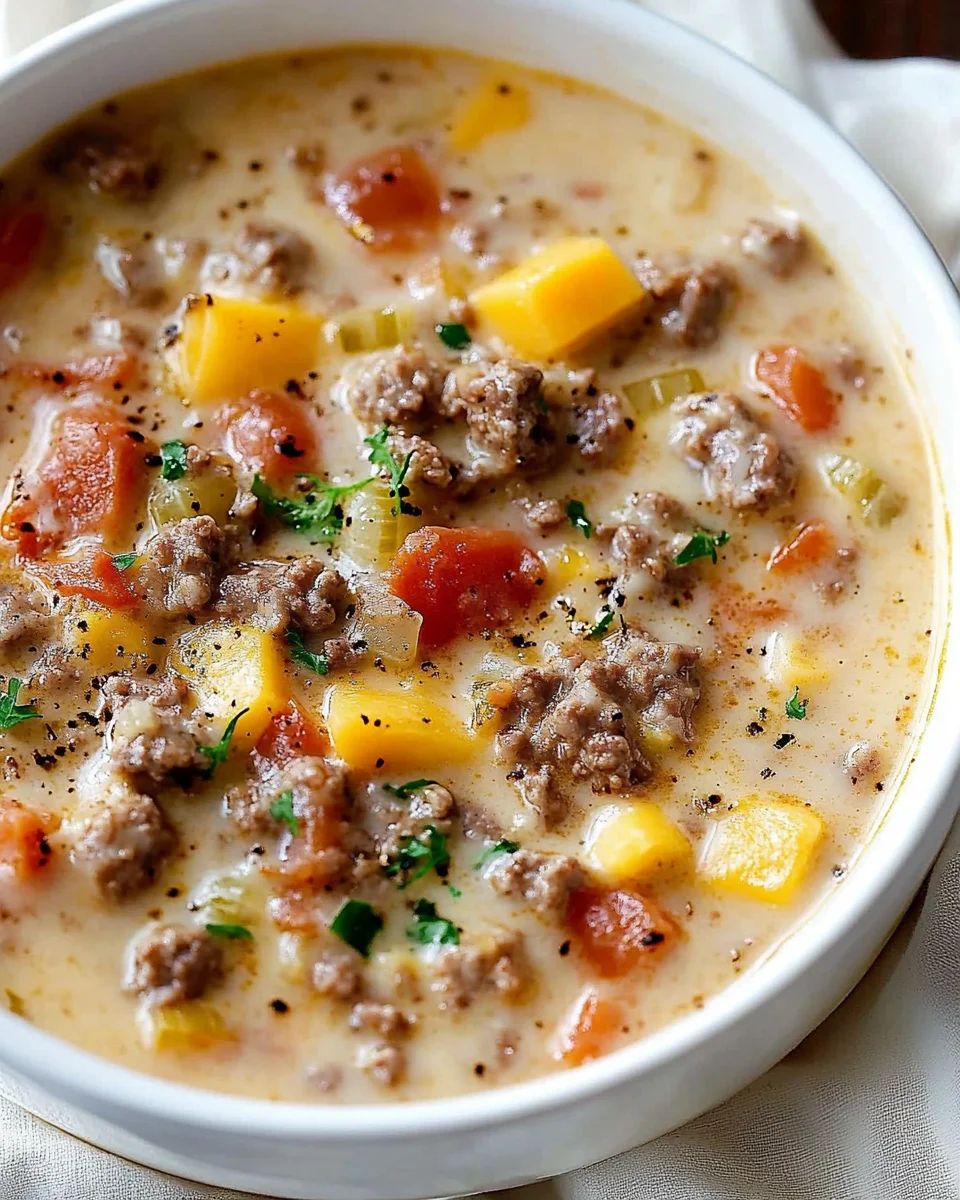 Easy Cheeseburger Soup Easy