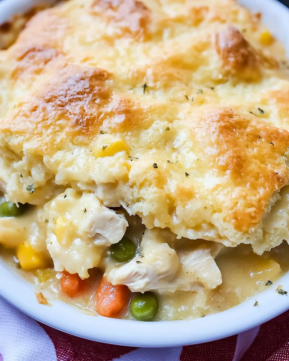 Easy Chicken Cobbler Dinner Casserole Easy