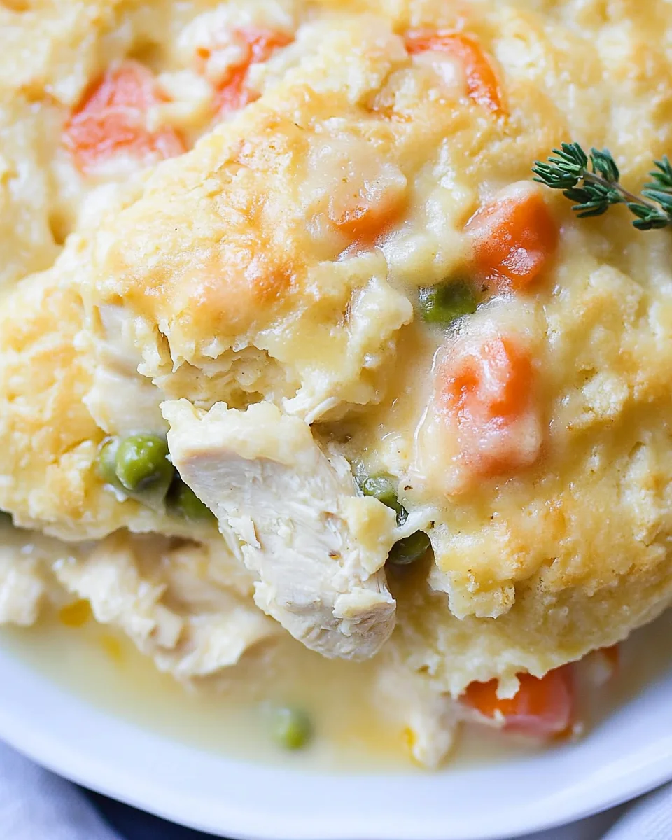 Easy Chicken Cobbler Dinner Casserole Easy