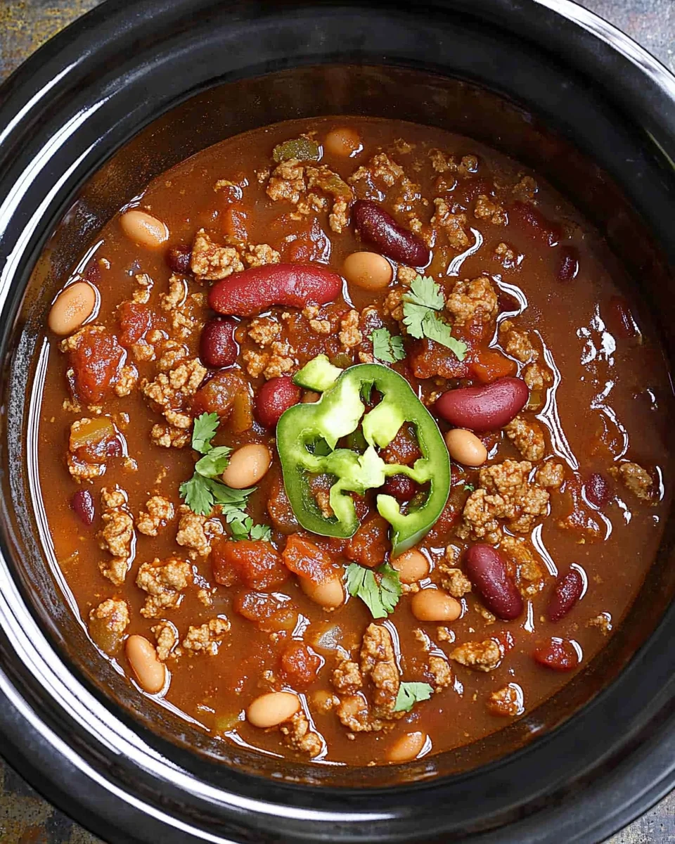 Easy Crockpot Chili Easy