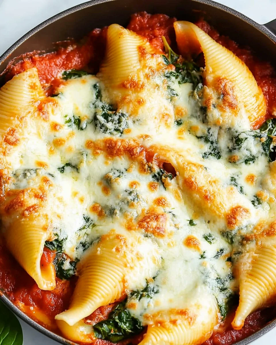 Easy Spinach & Ricotta Stuffed Shells Easy
