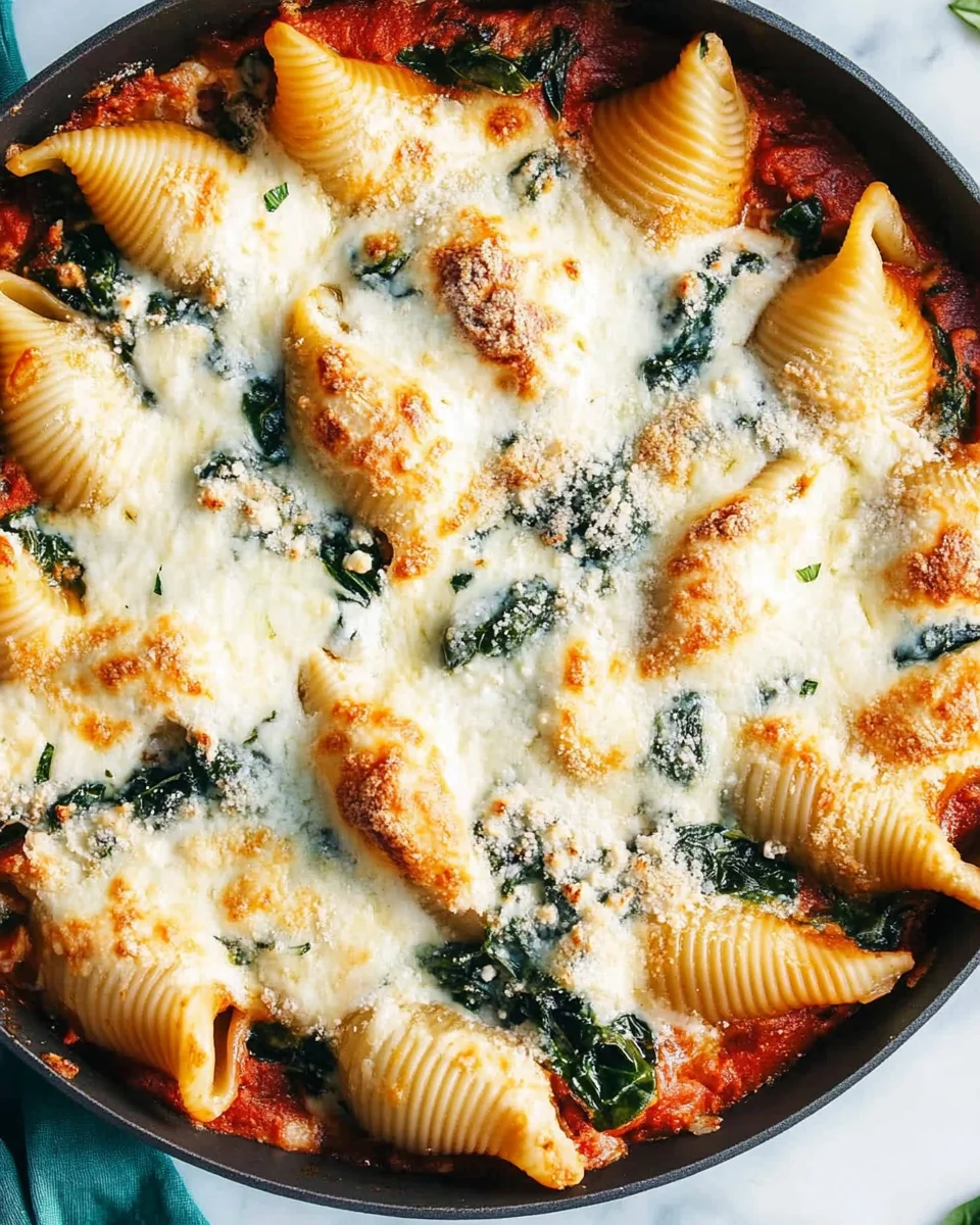 Easy Spinach & Ricotta Stuffed Shells Easy
