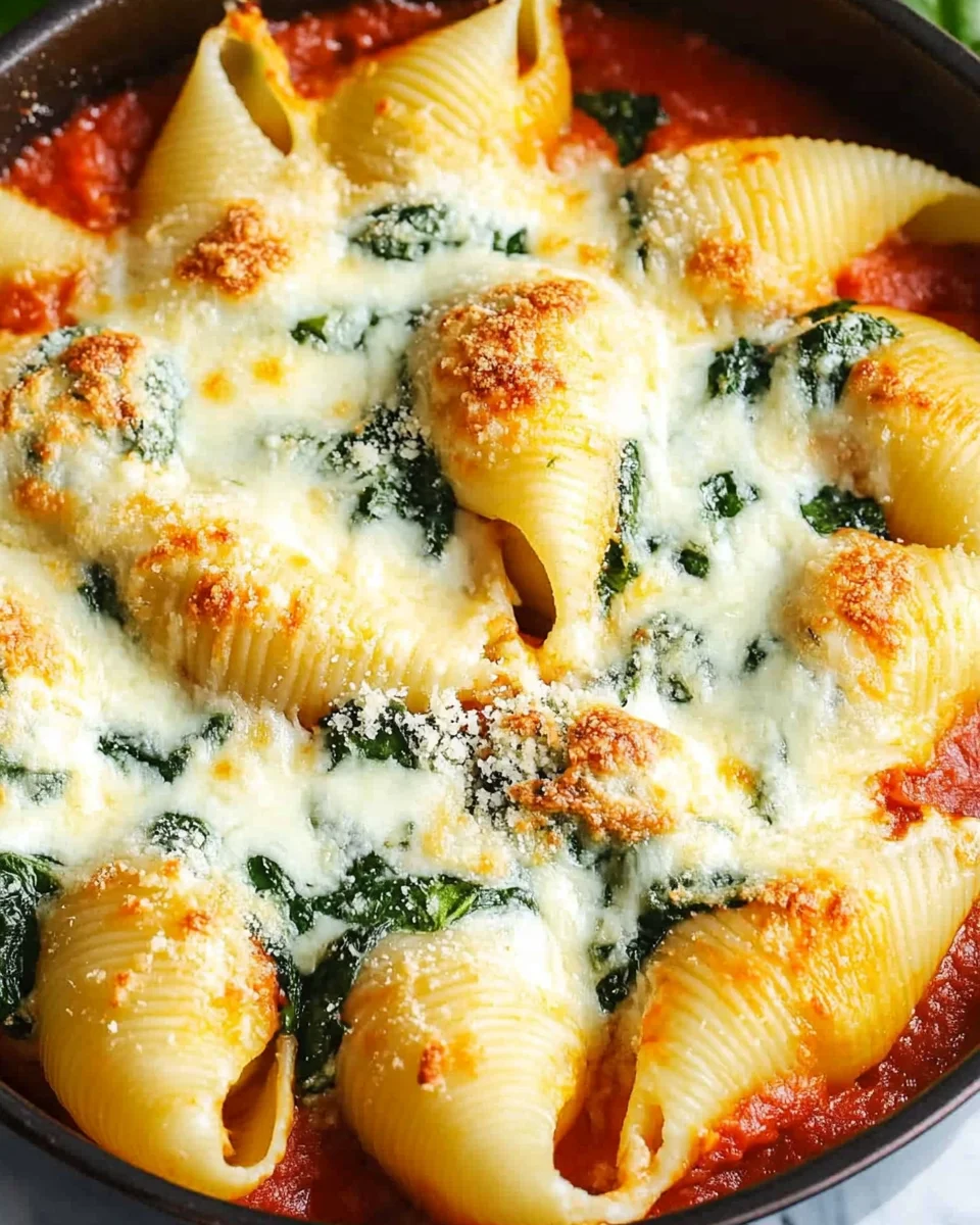 Easy Spinach & Ricotta Stuffed Shells Easy