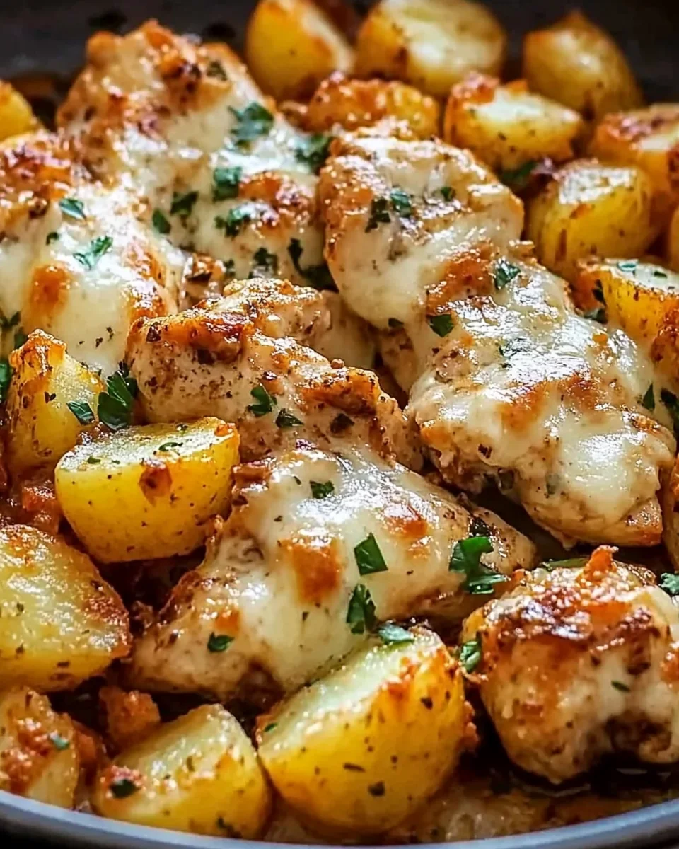 Garlic Parmesan Chicken and Potatoes (One-Pan Dinner) Garlic
