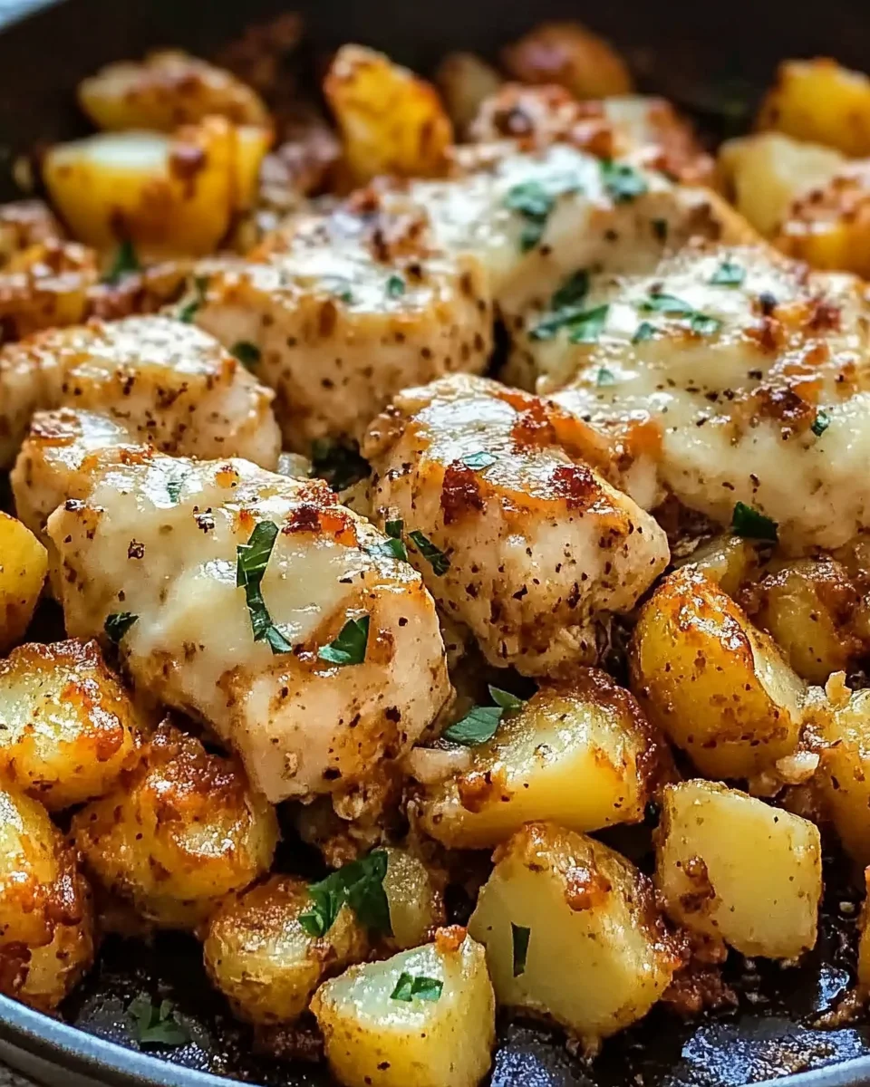 Garlic Parmesan Chicken and Potatoes (One-Pan Dinner) Garlic