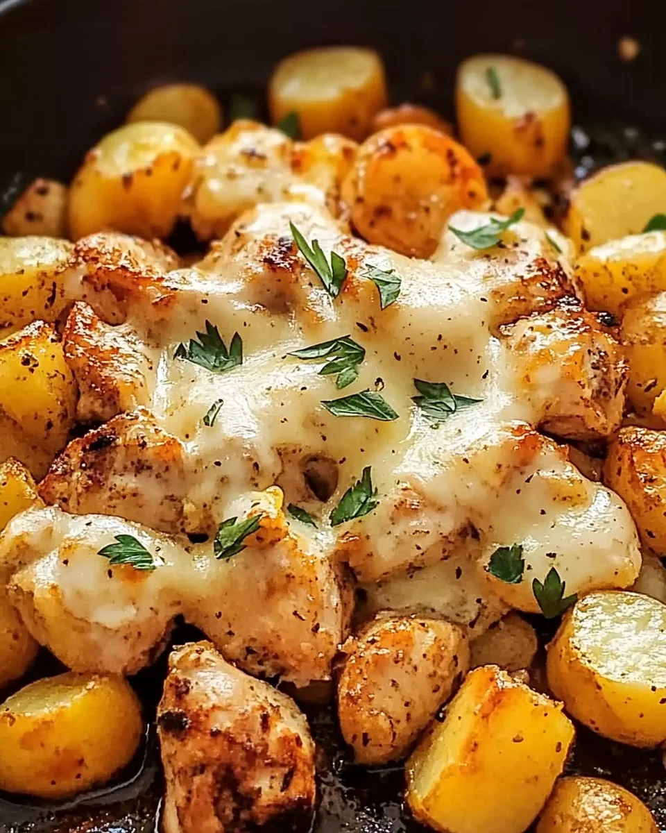 Garlic Parmesan Chicken and Potatoes (One-Pan Dinner) Garlic
