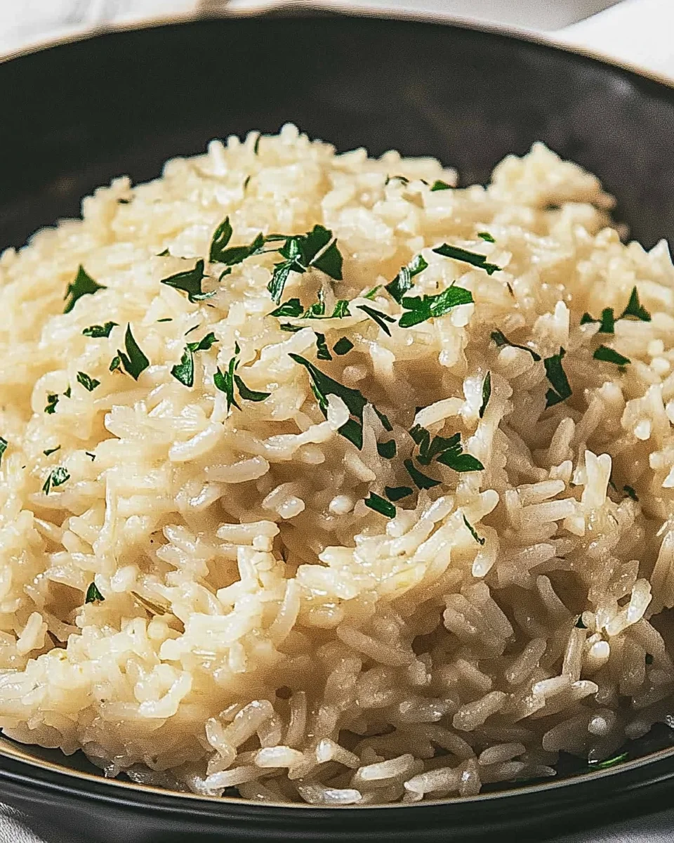 Garlic Parmesan Rice 21 Garlic Parmesan Rice