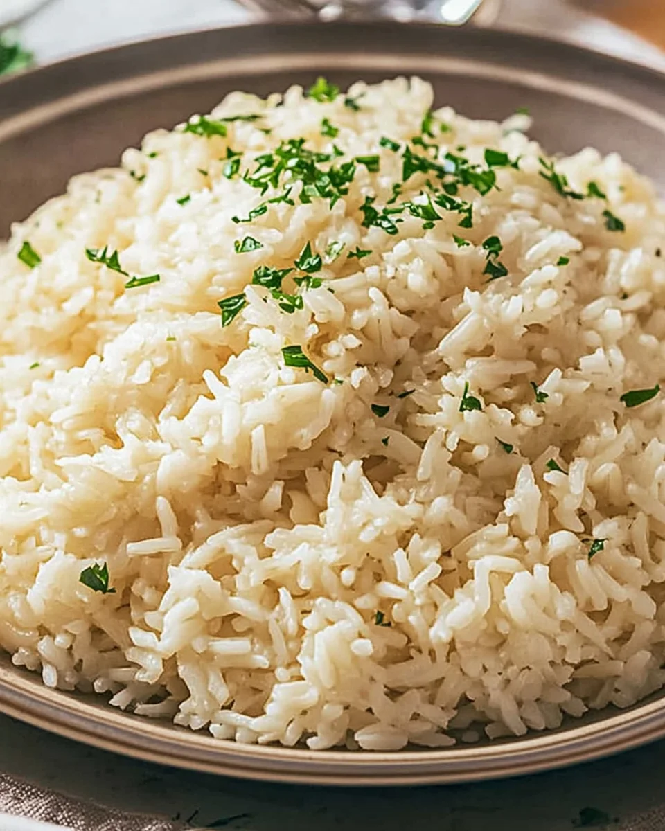 Garlic Parmesan Rice 23 Garlic
