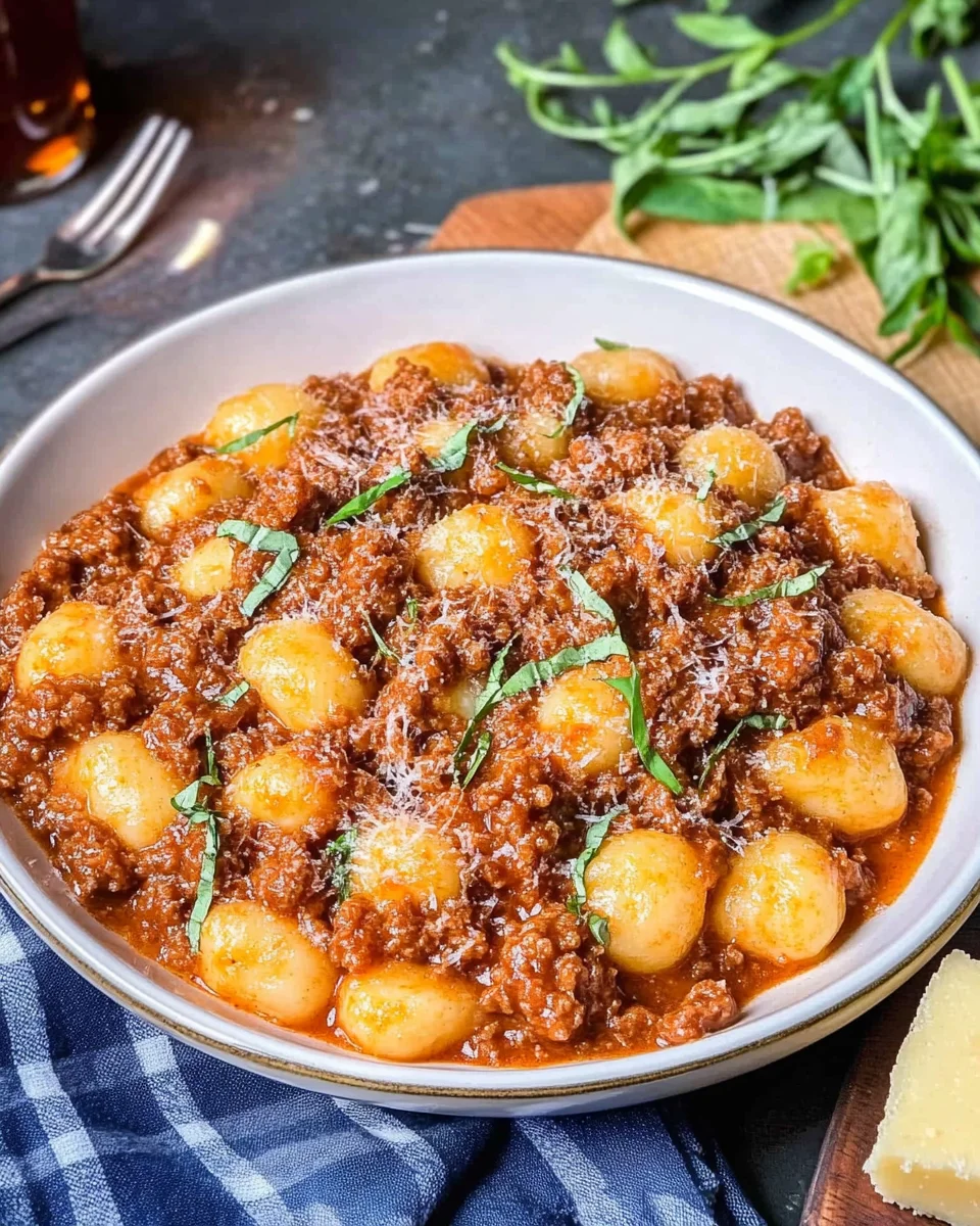 Gnocchi Bolognese Gnocchi