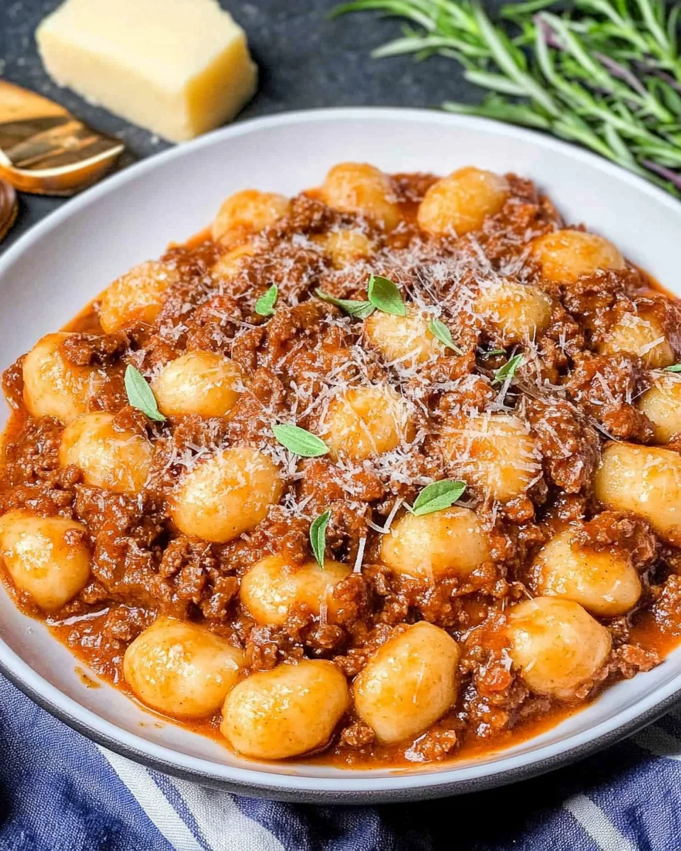 Gnocchi Bolognese Gnocchi