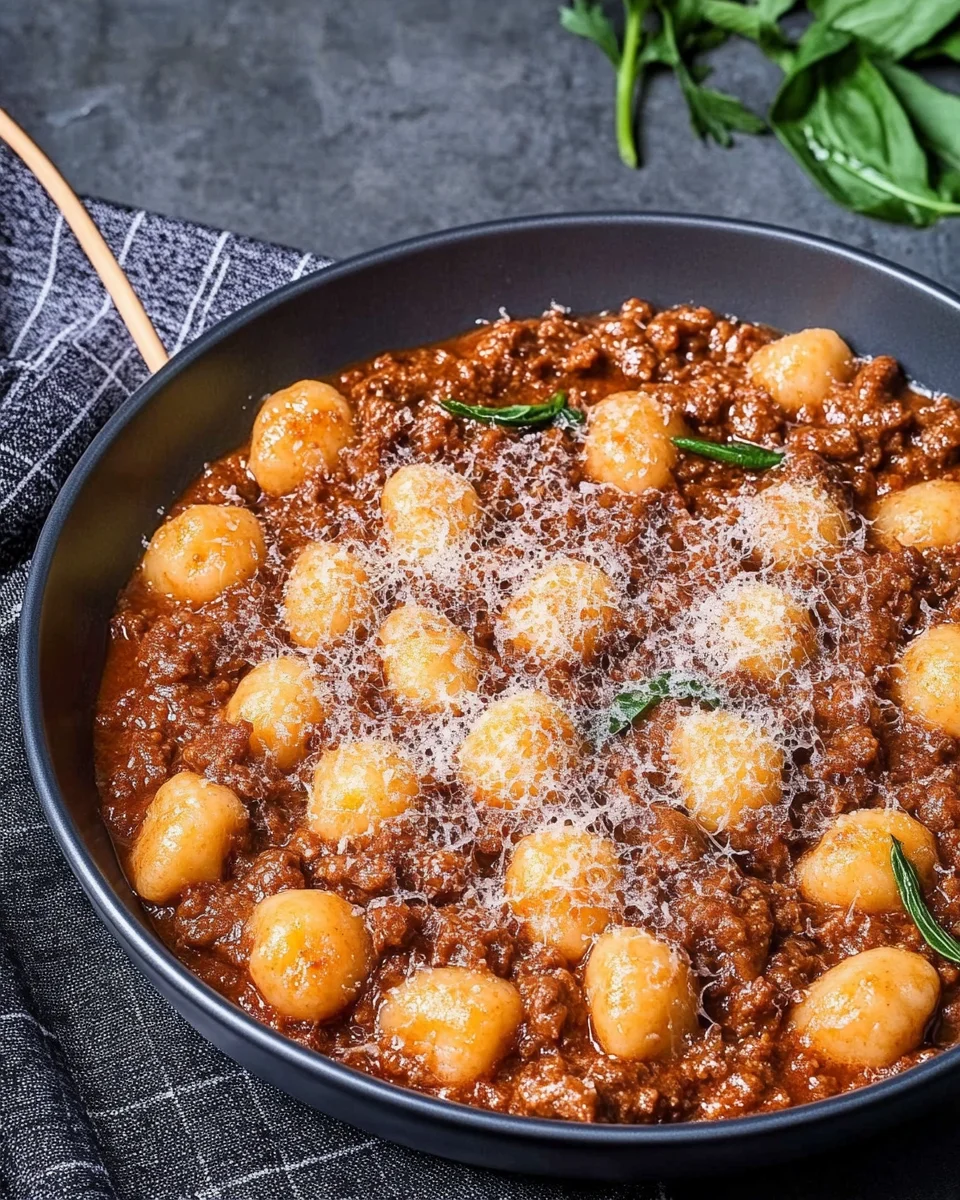 Gnocchi Bolognese Gnocchi