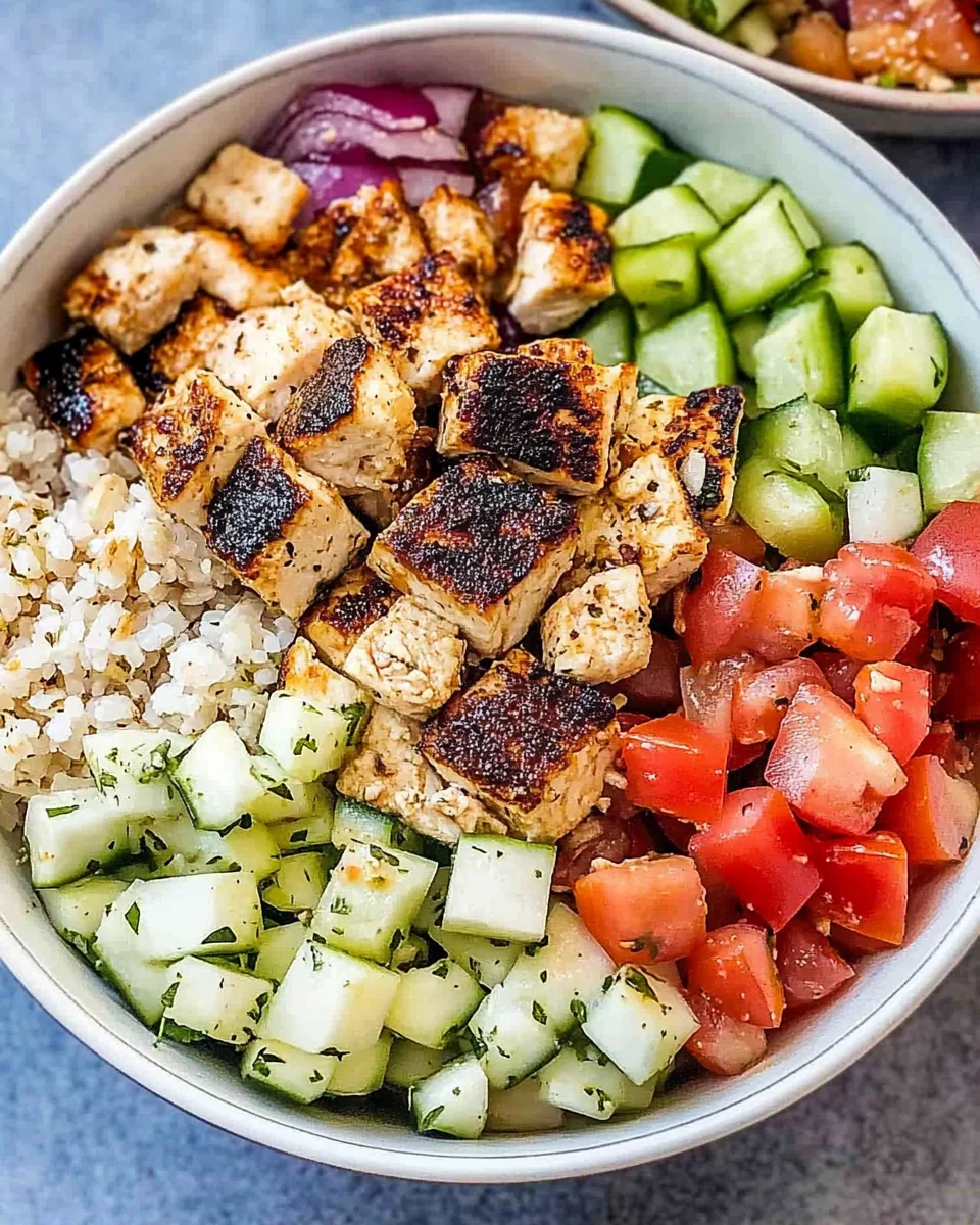Greek Chicken Bowl Greek