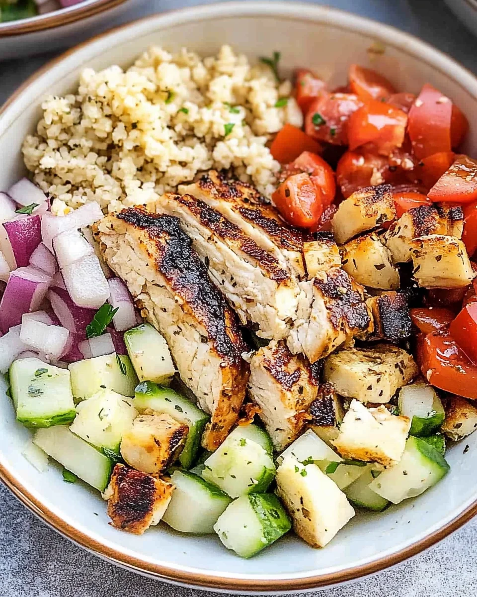Greek Chicken Bowl Greek
