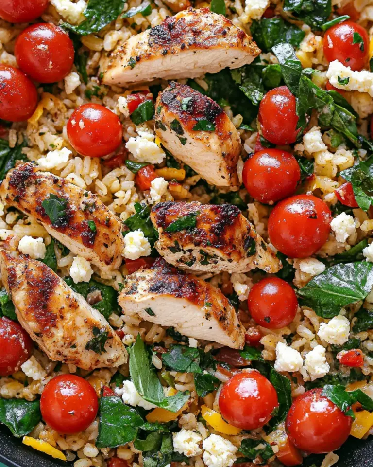 Greek Chicken and Lemon Rice (30 Minutes, One-Pot)