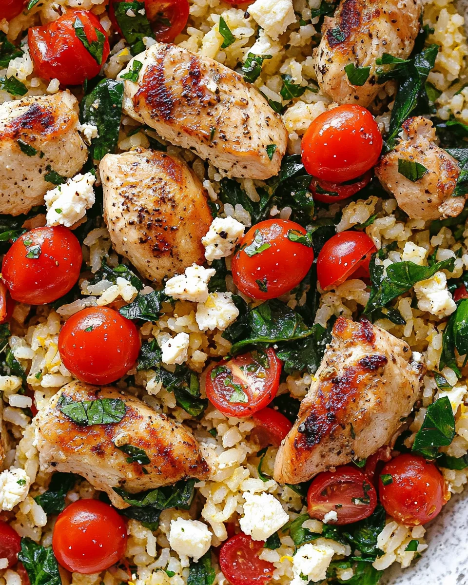 Greek Chicken and Lemon Rice (30 Minutes, One-Pot) Greek
