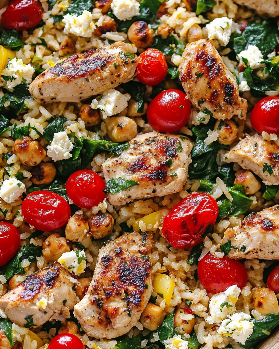 Greek Chicken and Lemon Rice (30 Minutes, One-Pot) Greek