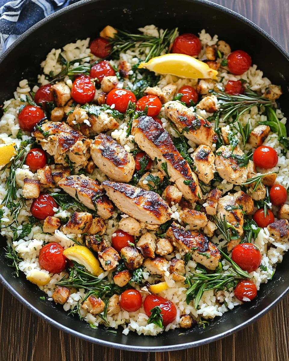Greek Chicken and Lemon Rice Greek