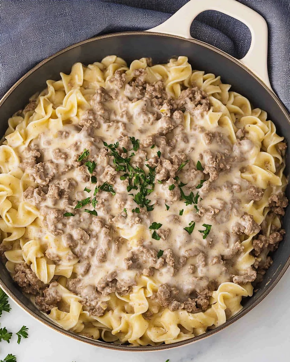 Ground Beef Stroganoff