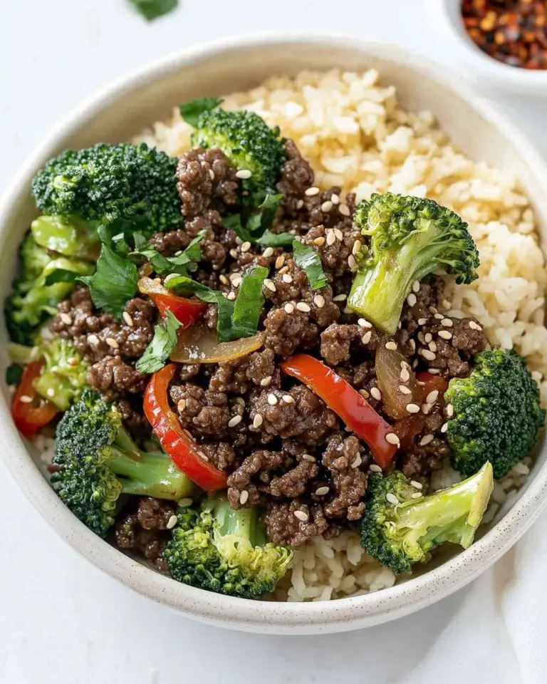 Ground Beef and Broccoli
