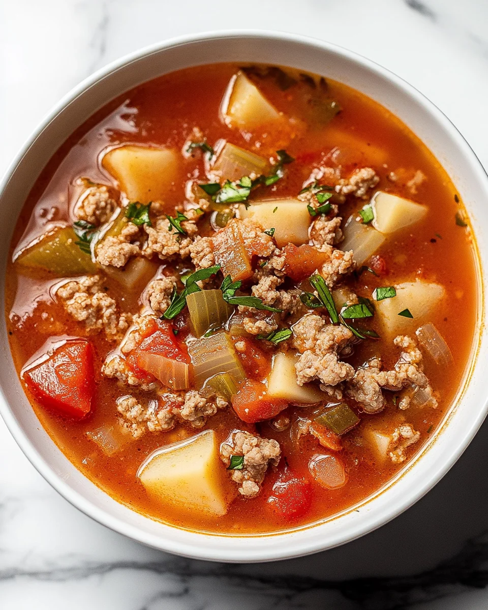 Hamburger Soup Hamburger