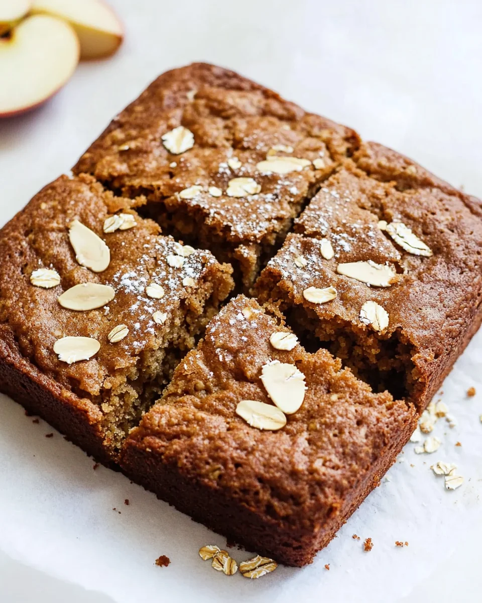Healthy Breakfast Oatmeal Apple Cake Healthy