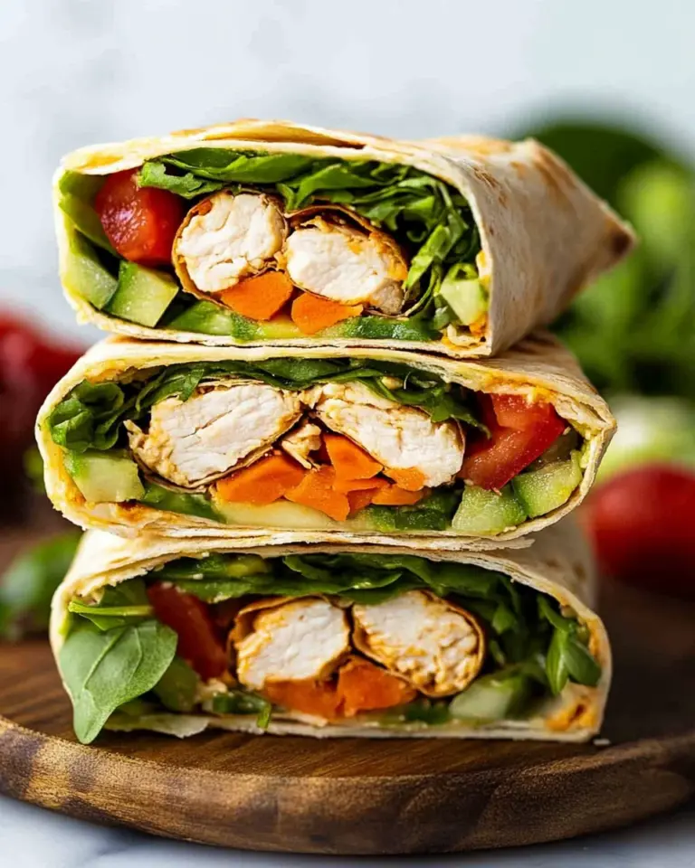 Healthy Chicken Avocado Wraps