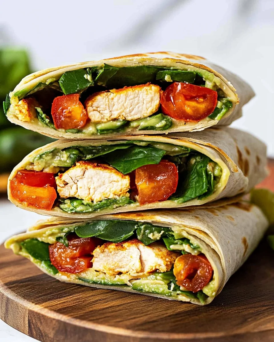 Healthy Chicken Avocado Wraps Healthy