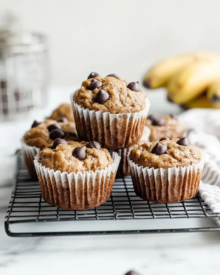 Healthy Peanut Butter Banana Muffins