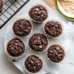 Healthy & Moist Chocolate Zucchini Muffins