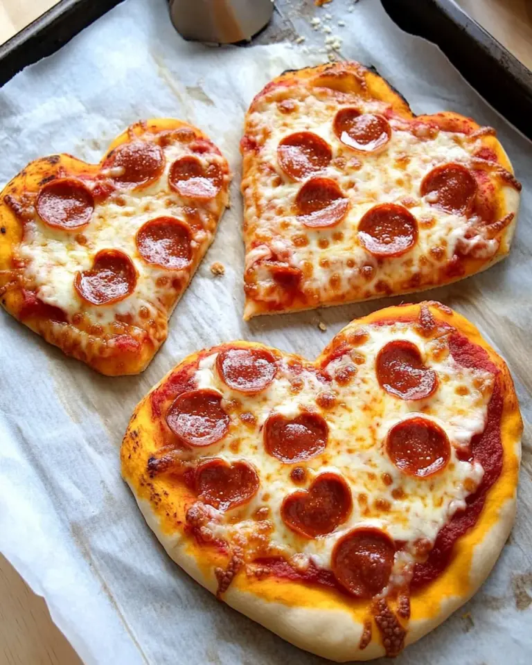 Heart-Shaped Pizza