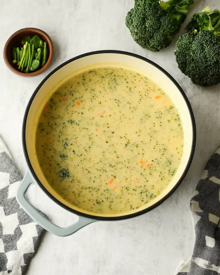 High Protein Broccoli Cheddar Soup