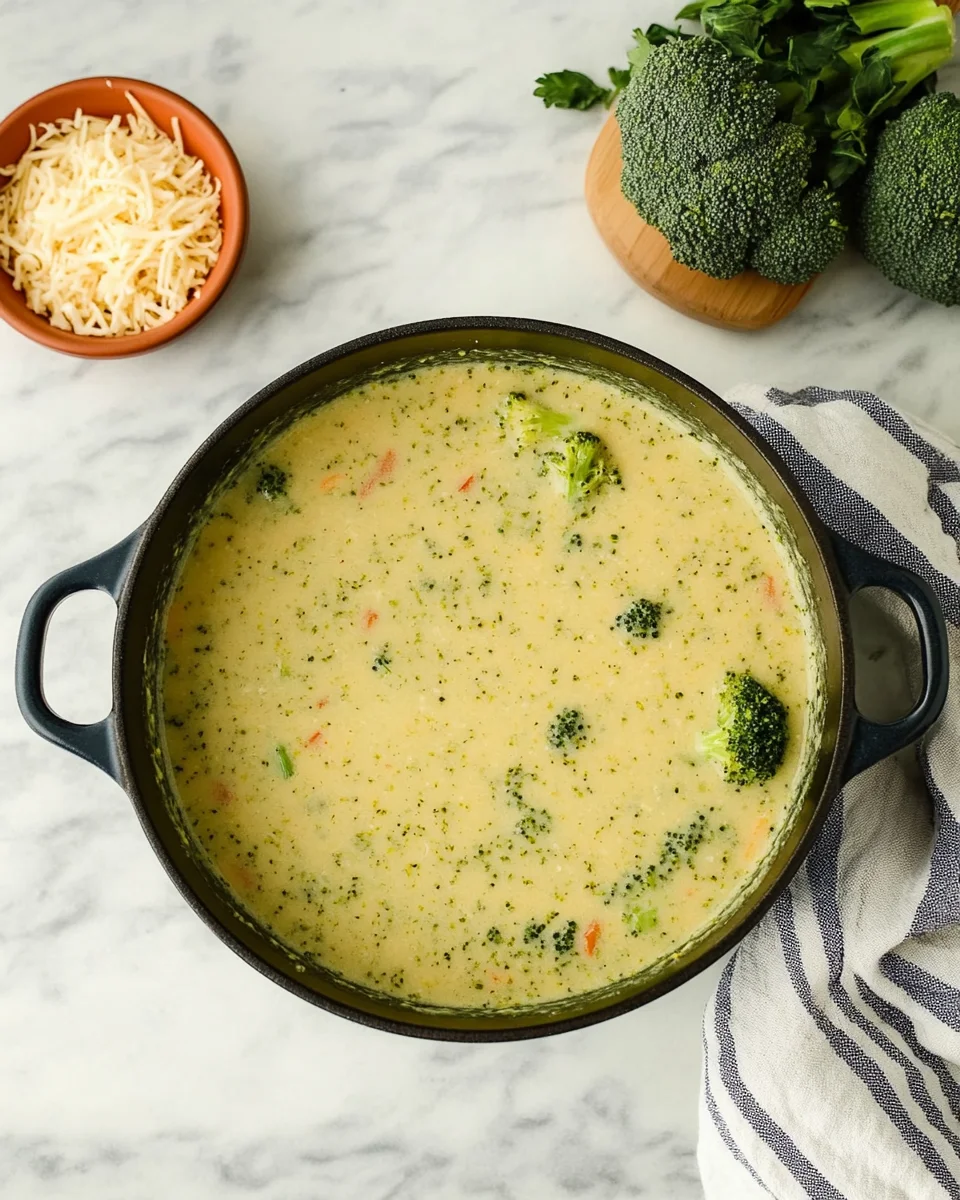 High Protein Broccoli Cheddar Soup High