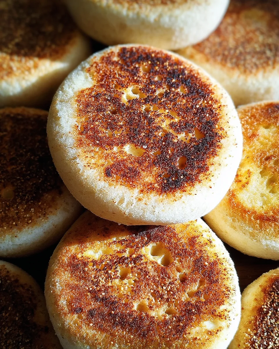Homemade Sourdough English Muffins