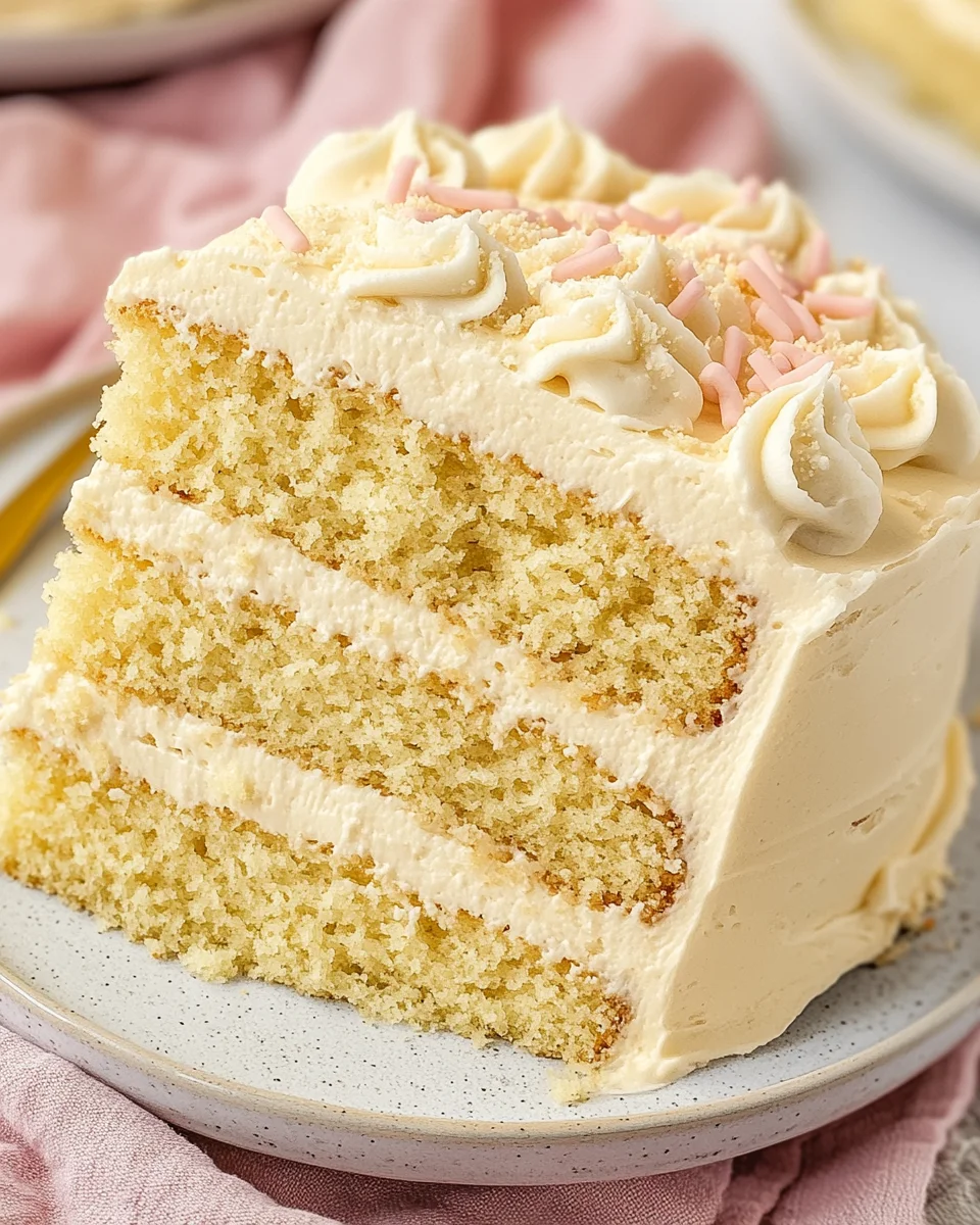 Homemade Vanilla Cake Homemade