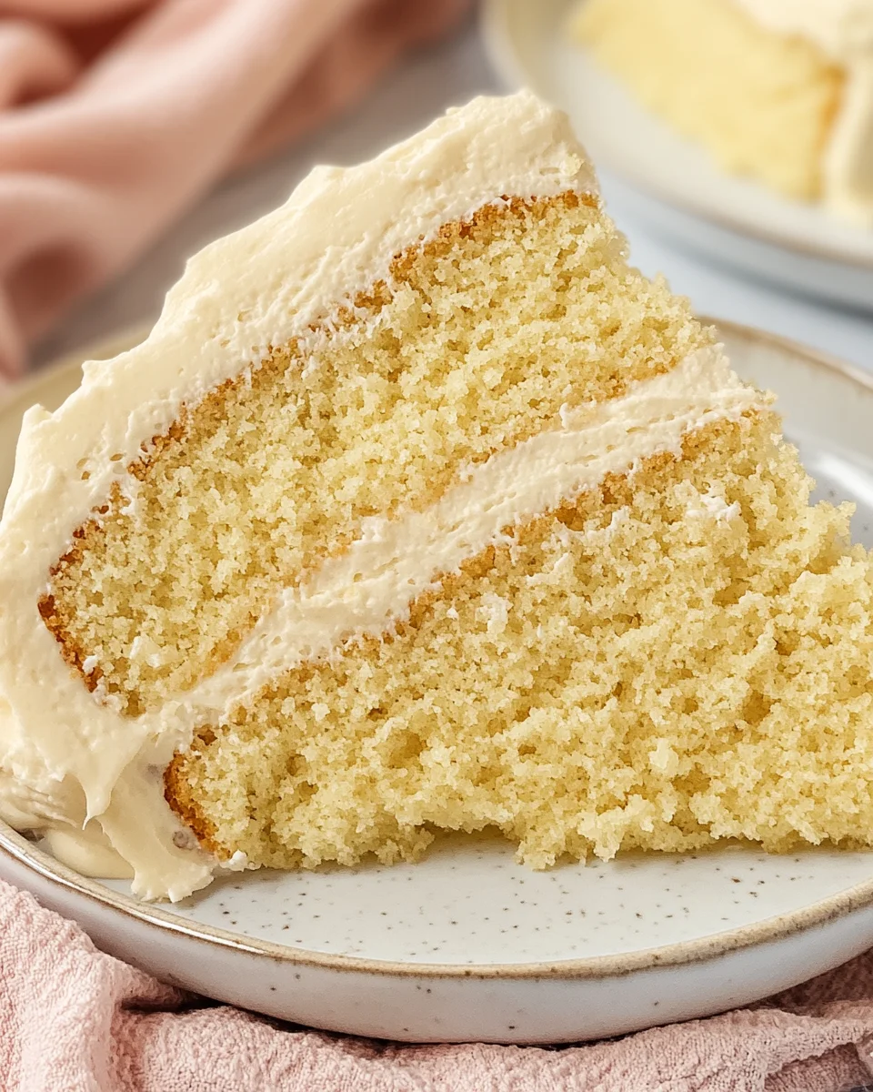Homemade Vanilla Cake Homemade