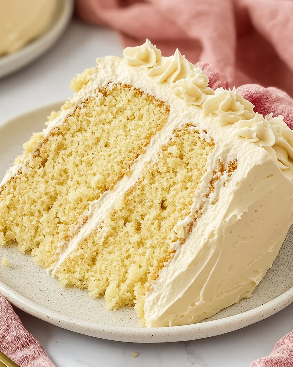 Homemade Vanilla Cake Homemade