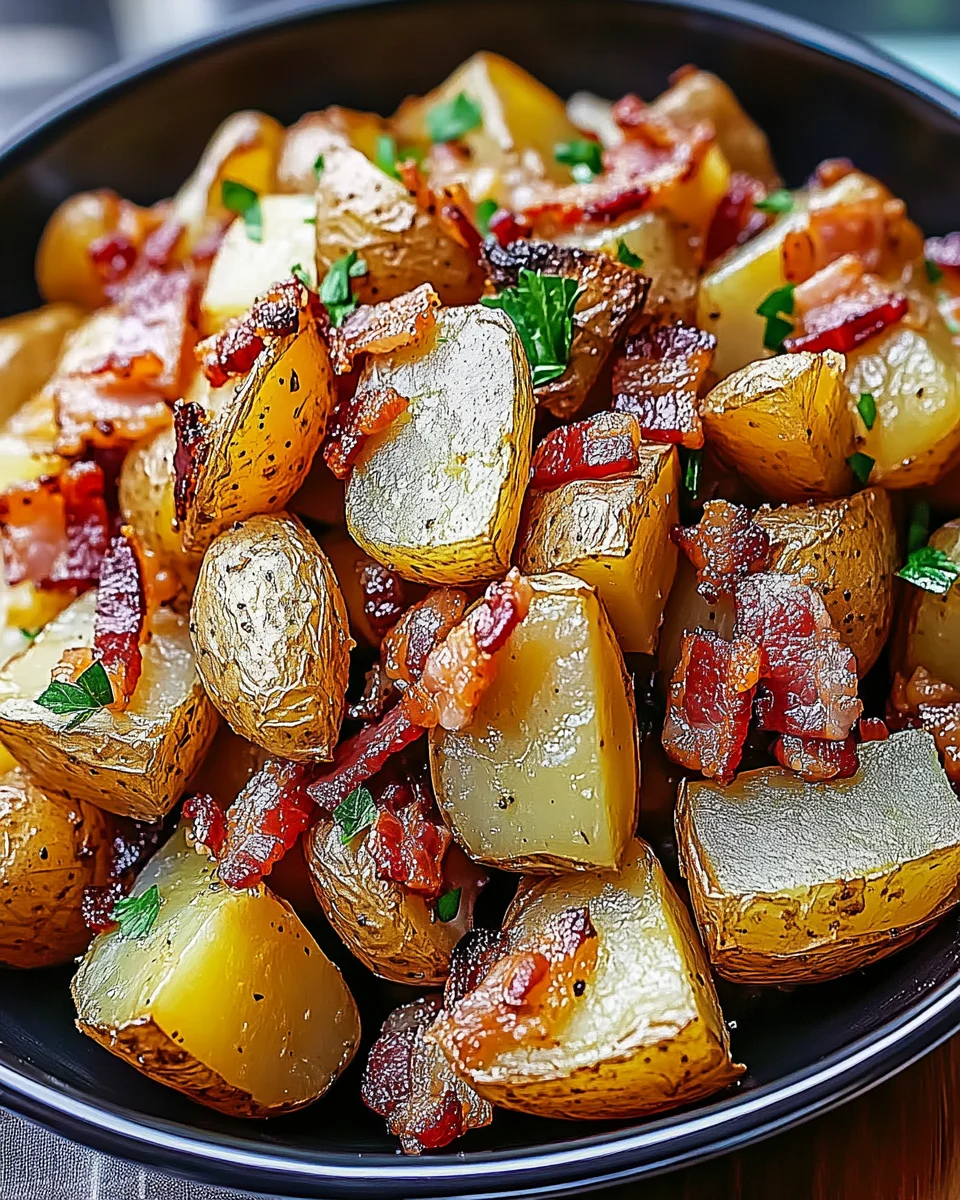 Honey Bacon Roasted Potatoes