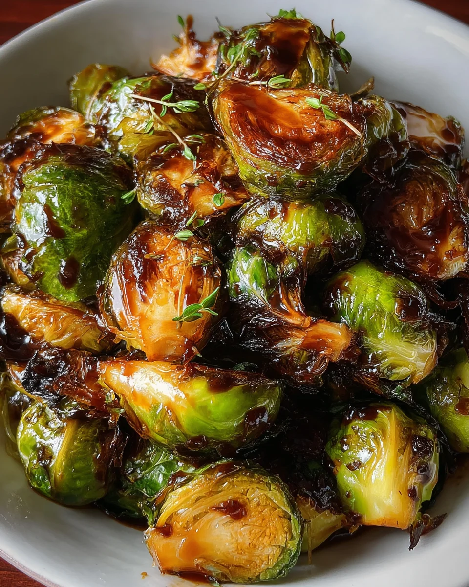 Honey Balsamic Brussels Sprouts