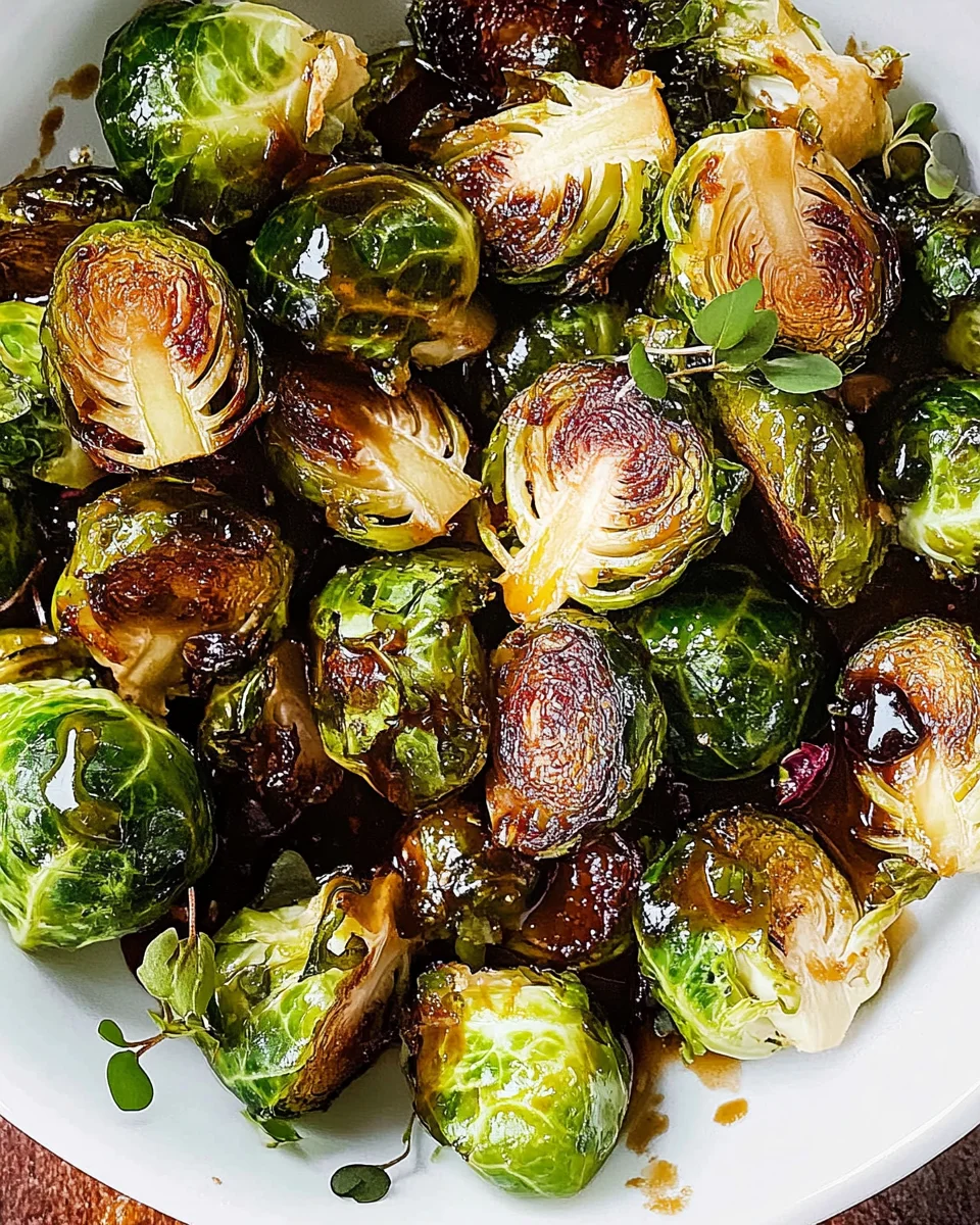 Honey Balsamic Brussels Sprouts 22 Honey