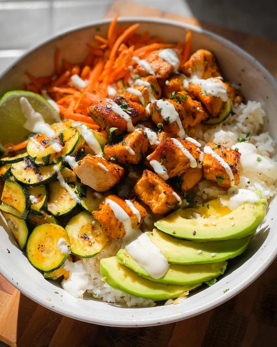 Hot Honey Chicken Bowls Hot Honey Chicken Bowls